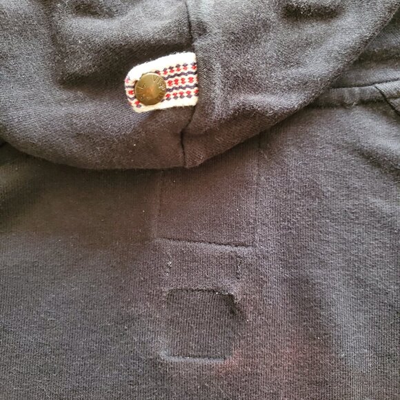 Men's VISVIM Black Zip-Up Hoodie Size 3 Made In Japan VGUC - Picture 4 of 8